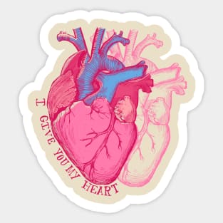 I give you my Heart Sticker